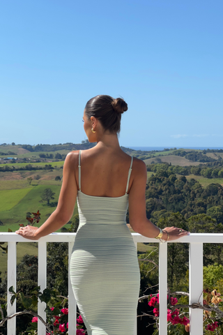 Evie Maxi Dress | Pistachio Knit