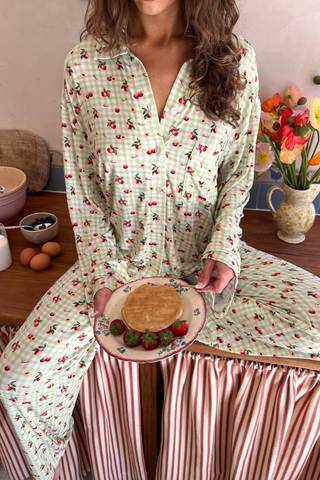 Bobbi Pants | Peach Check