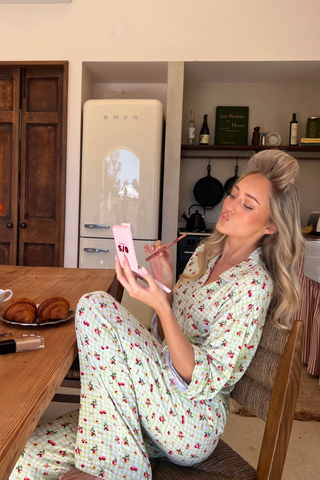 Nara Blouse | Peach Check