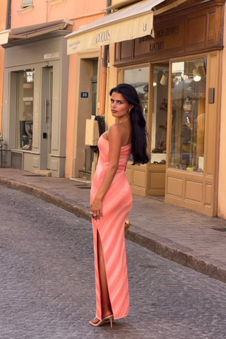 Milan Maxi Dress | Peach Sunset