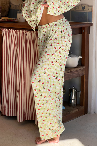 Bobbi Pants | Peach Check