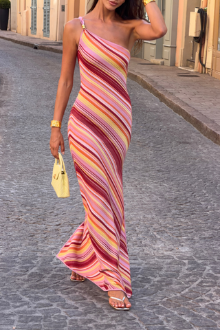 Milan Maxi Dress | Rouge Stripe