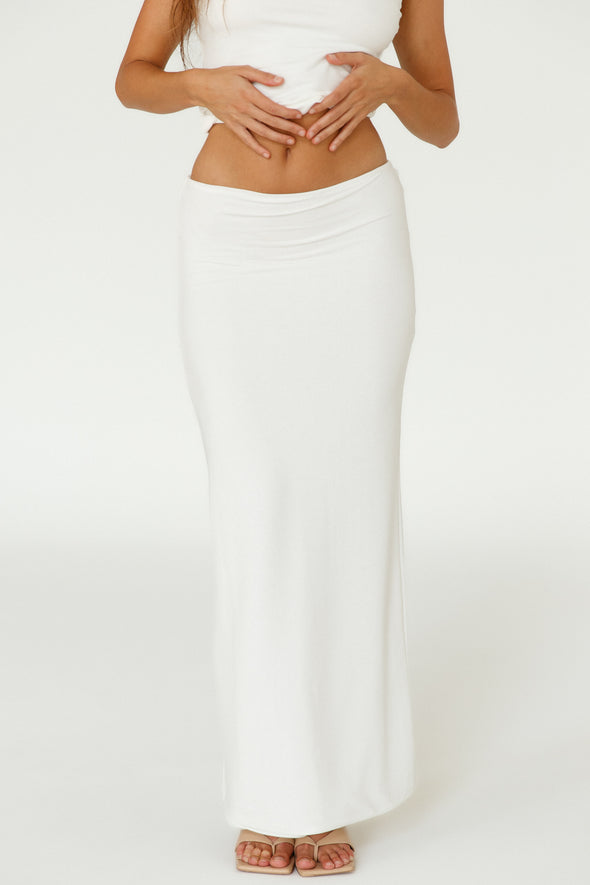 Sierra Maxi Skirt | White